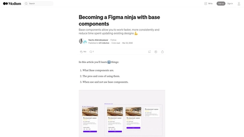 Becoming a Figma Ninja with Base Components