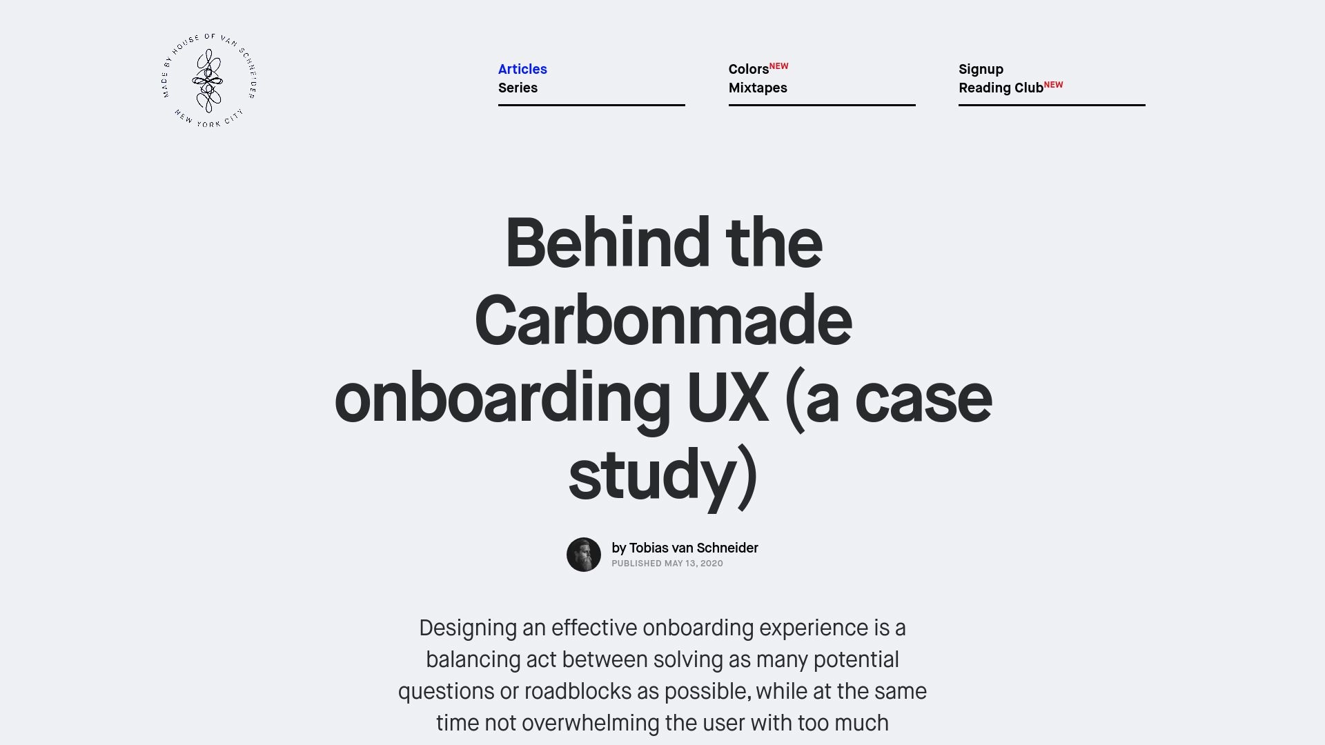 Behind the Carbonmade onboarding UX