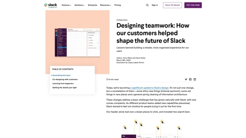 Designing teamwork: How our customers helped shape the future of Slack