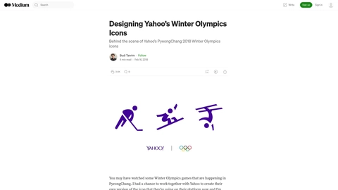 Designing Yahoo’s Winter Olympics Icons