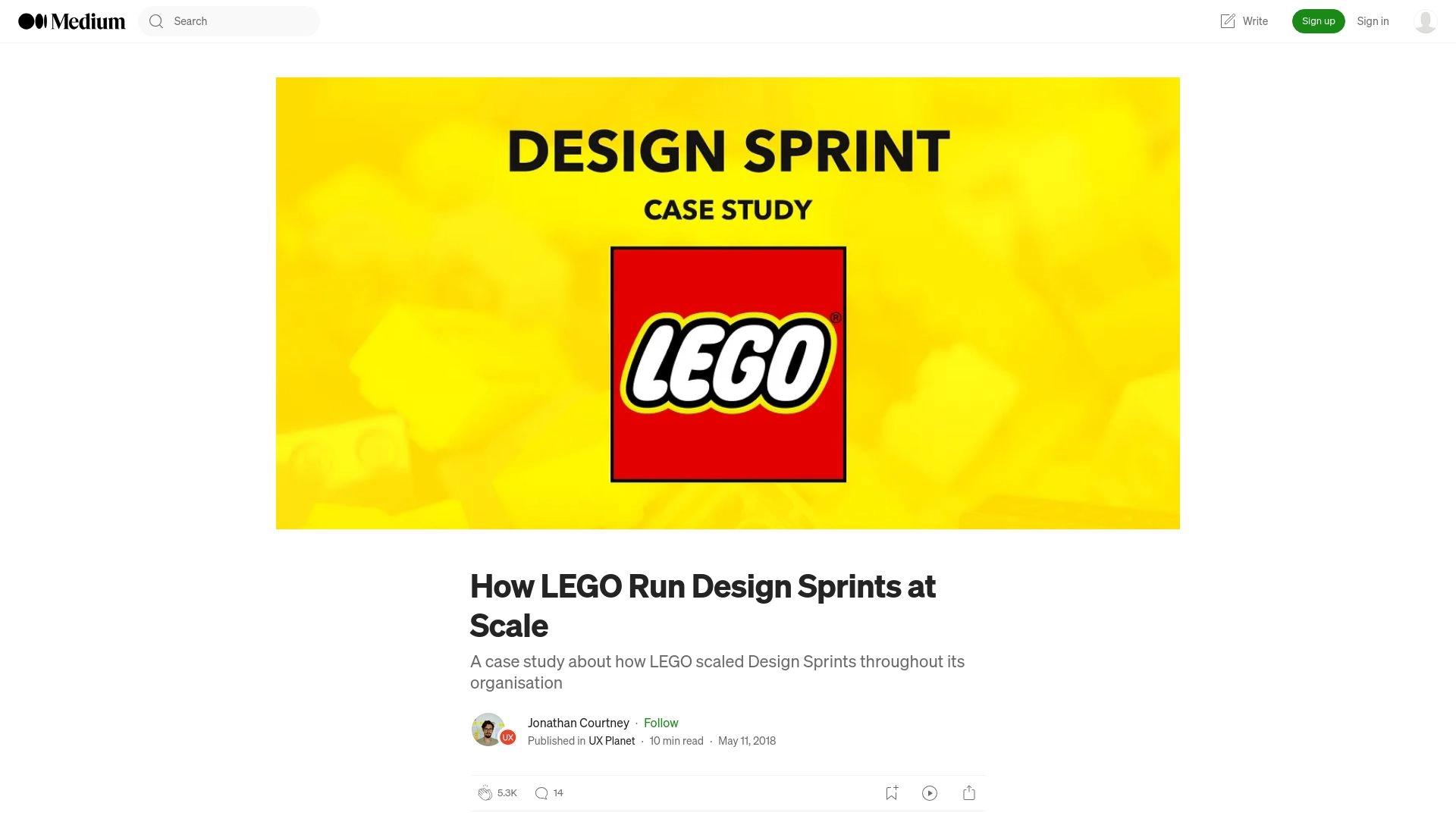 How LEGO Run Design Sprints at Scale