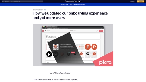 How we updated our onboarding experience and got more users