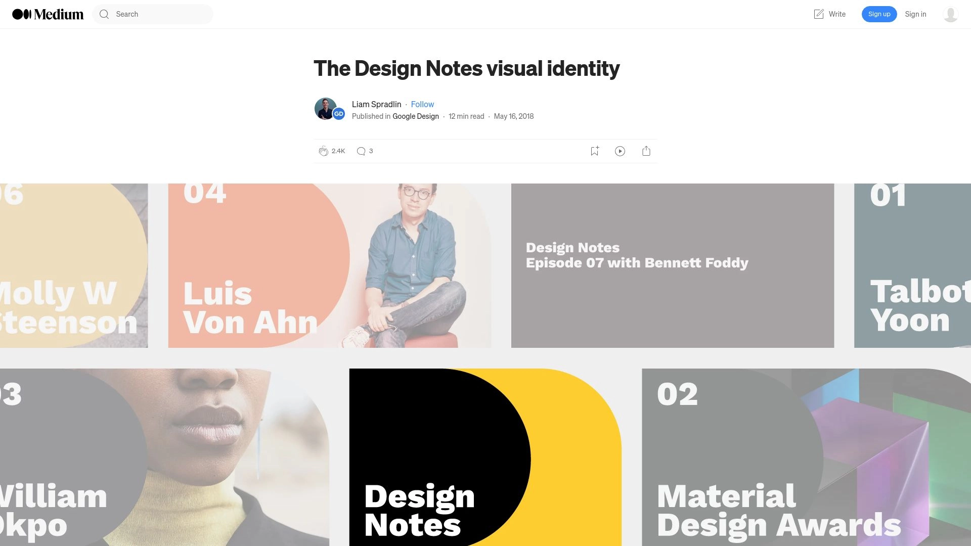 The Design Notes visual identity