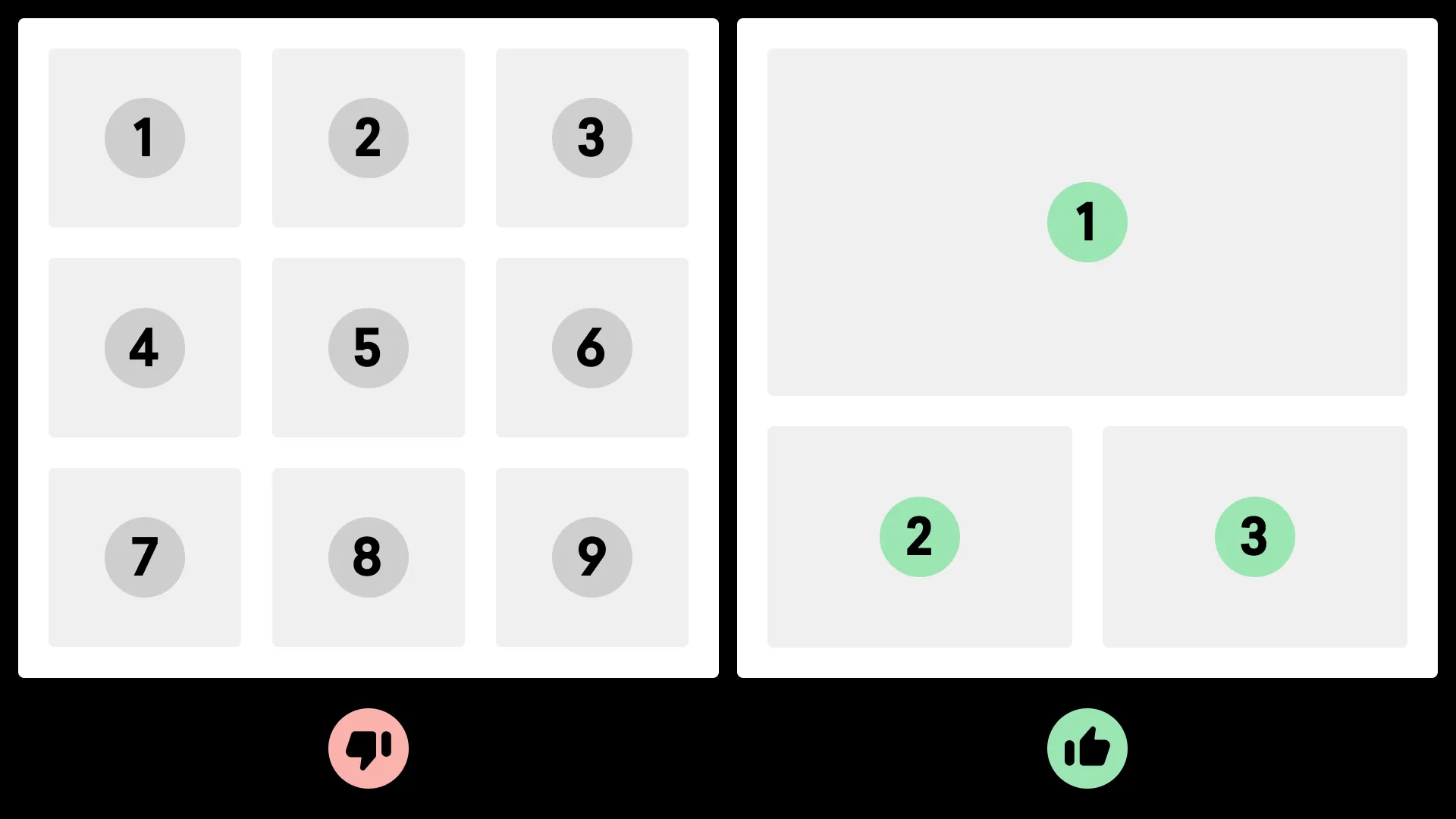 Illustration of too many projects in a hero case study