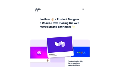 Buzz Usborne portfolio screenshot