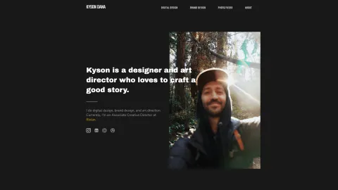 Kyson Dana portfolio screenshot
