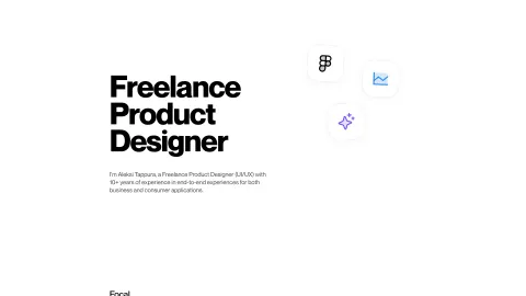 Aleksi Tappura portfolio screenshot